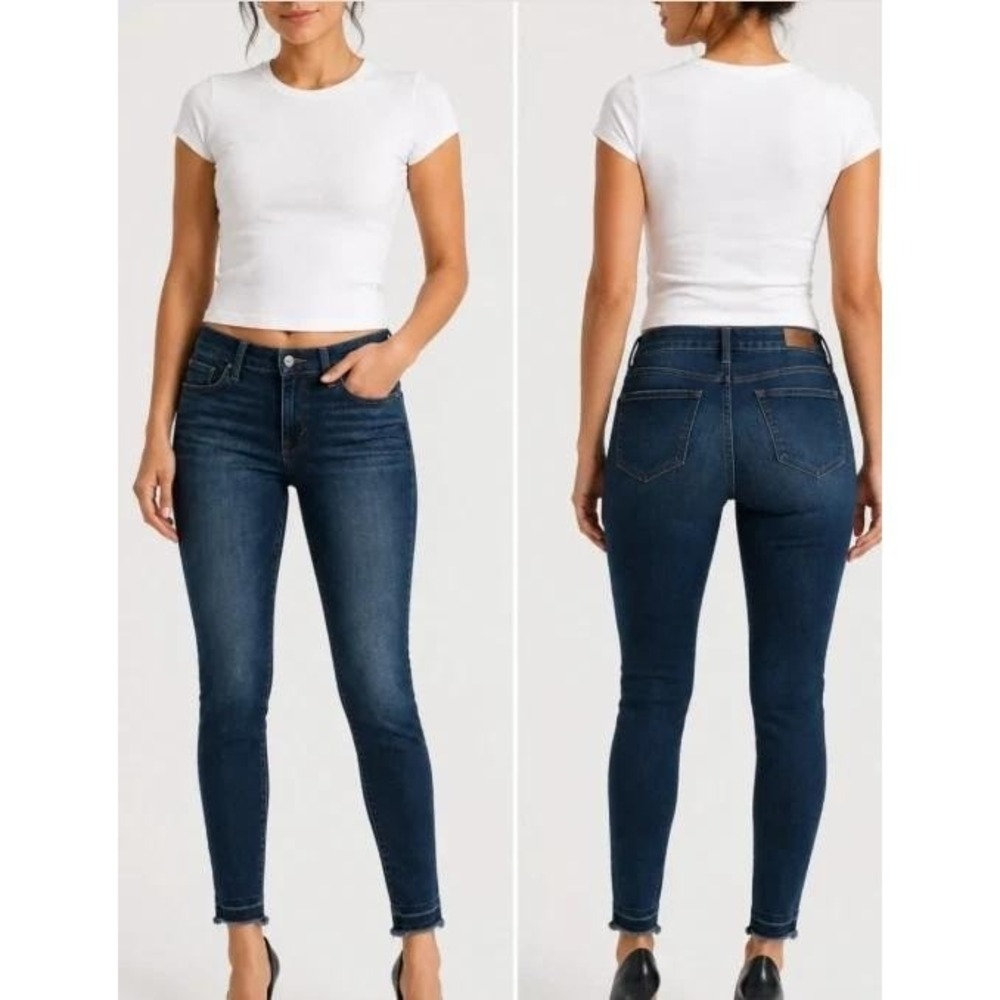 Joe's Jeans Skinny 26 Dark Wash Blue Mid Rise Denim Classic Casual Timeless - Picture 1 of 11